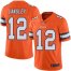 Nike Denver Broncos #12 Brendan Langley Orange Mens Stitched NFL Limited Rush Jersey