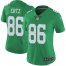 Nike Philadelphia Eagles #86 Zach Ertz Green Womens Stitched NFL Limited Rush Jersey