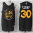 Nike Golden State Warriors #30 Stephen Curry Black Fashion Stitched NBA Jersey
