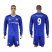 Chelsea #9 Falcao Home Long Sleeves Soccer Club Jersey
