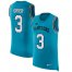 Nike Carolina Panthers #3 Will Grier Blue Alternate Mens Stitched NFL Limited Rush Tank Top Jersey