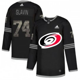 Adidas Carolina Hurricanes #74 Jaccob Slavin Black Authentic Classic Stitched NHL Jersey