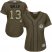 Texas Rangers #13 Joey Gallo Green Salute to Service Womens Stitched MLB Jersey