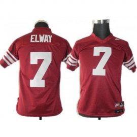 Kids Standford Cardinals 7 John Elway Red NCAA Jerseys