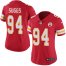 Nike Kansas City Chiefs #94 Terrell Suggs Red Team Color Womens Stitched NFL Vapor Untouchable Limited Jersey