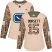 Adidas Vancouver Canucks #15 Derek Dorsett Camo Authentic 2017 Veterans Day Womens Stitched NHL Jersey