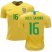 Brazil #16 Alex Sandro Home Soccer Country Jersey