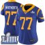 Nike Los Angeles Rams #77 Andrew Whitworth Royal Blue Alternate Super Bowl LIII Bound Womens Stitched NFL Vapor Untouchable Limited Jersey