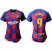 Womens Barcelona #9 Suarez Home Soccer Club Jersey