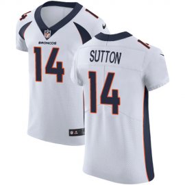 Nike Denver Broncos #14 Courtland Sutton White Mens Stitched NFL Vapor Untouchable Elite Jersey