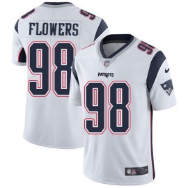 Nike New England Patriots #98 Trey Flowers White Mens Stitched NFL Vapor Untouchable Limited Jersey