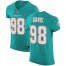 Nike Miami Dolphins #98 Raekwon Davis Aqua Green Team Color Mens Stitched NFL Vapor Untouchable Elite Jersey