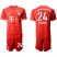 Bayern Munchen #24 Tolisso Home Soccer Club Jersey