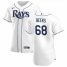 Tampa Bay Rays #68 Jalen Beeks Mens Nike White Home 2020 Authentic Player MLB Jersey