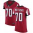 Nike Atlanta Falcons #70 Jake Matthews Red Team Color Mens Stitched NFL Vapor Untouchable Elite Jersey