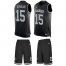 Nike Las Vegas Raiders #15 Nelson Agholor Black Team Color Mens Stitched NFL Limited Tank Top Suit Jersey