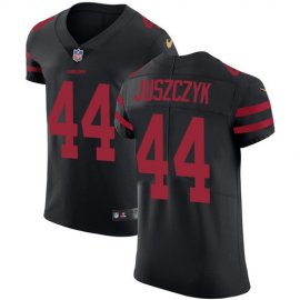 Nike San Francisco 49ers #44 Kyle Juszczyk Black Alternate Mens Stitched NFL Vapor Untouchable Elite Jersey