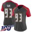 Nike Tampa Bay Buccaneers #93 Ndamukong Suh Gray Womens Stitched NFL Limited Inverted Legend 100th Season Jersey