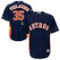 Houston Astros #35 Justin Verlander Navy Blue Cool Base 2019 World Series Bound Stitched Youth MLB Jersey