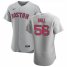 Boston Red Sox #56 Matt Hall Mens Nike Gray Road 2020 Authentic Team MLB Jersey