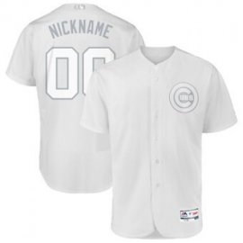Chicago Cubs Majestic 2019 Players Weekend Flex Base Authentic Roster Custom Jersey White