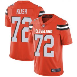 Nike Cleveland Browns #72 Eric Kush Orange Alternate Mens Stitched NFL Vapor Untouchable Limited Jersey