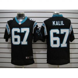 Nike Carolina Panthers #67 Ryan Kalil Black Team Color Mens Stitched NFL Elite Jersey