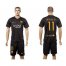 Barcelona #11 Neymar Jr Black Soccer Club Jersey