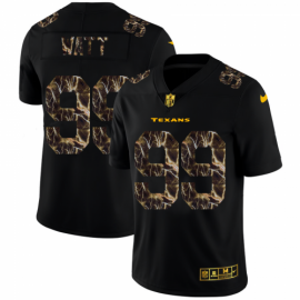 Houston Texans #99 J.J. Watt Mens Black Nike Flocked Lightning Vapor Limited NFL Jersey