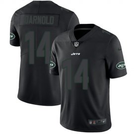 Nike New York Jets #14 Sam Darnold Black Mens Stitched NFL Limited Rush Impact Jersey