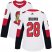 Adidas Ottawa Senators #28 Connor Brown White Road Authentic Womens Stitched NHL Jersey