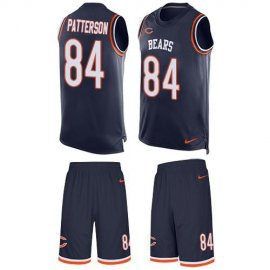 Nike Chicago Bears #84 Cordarrelle Patterson Navy Blue Team Color Mens Stitched NFL Limited Tank Top Suit Jersey