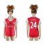 Womens Arsenal #24 Diaby Home Soccer Club Jersey