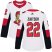 Adidas Ottawa Senators #22 Nikita Zaitsev White Road Authentic Womens Stitched NHL Jersey