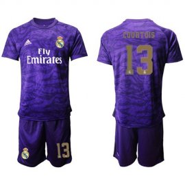 Real Madrid #13 Courtois Purple Goalkeeper Soccer Club Jersey