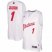 Mens Detroit Pistons #1 Reggie Jackson White 2016 Christmas Day NBA Swingman Jersey