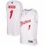Mens Detroit Pistons #1 Reggie Jackson White 2016 Christmas Day NBA Swingman Jersey
