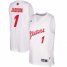 Mens Detroit Pistons #1 Reggie Jackson White 2016 Christmas Day NBA Swingman Jersey