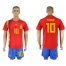 Spain #10 THIAGO Home 2018 FIFA World Cup Soccer Jersey