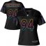 Nike New York Giants #94 Dalvin Tomlinson Black Womens NFL Fashion Game Jersey