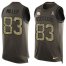 Nike Pittsburgh Steelers #83 Heath Miller Green Mens Stitched NFL Limited Salute To Service Tank Top Jersey