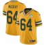 Nike Green Bay Packers #64 Justin McCray Yellow Mens 100th Season Stitched NFL Limited Rush Jersey