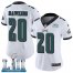 Nike Philadelphia Eagles #20 Brian Dawkins White Super Bowl LII Womens Stitched NFL Vapor Untouchable Limited Jersey