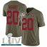 Nike San Francisco 49ers #20 Jimmie Ward Olive Super Bowl LIV 2020 Mens Stitched NFL Limited 2017 Salute To Service Jersey