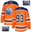 Adidas Edmonton Oilers #93 Ryan Nugent-Hopkins Orange Home Authentic Fashion Gold Stitched NHL Jersey