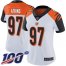 Nike Cincinnati Bengals #97 Geno Atkins White Womens Stitched NFL 100th Season Vapor Limited Jersey