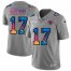 Kansas City Chiefs #17 Mecole Hardman Mens Nike Multi-Color 2020 NFL Crucial Catch NFL Jersey Greyheather