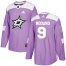 Adidas Dallas Stars #9 Mike Modano Purple Authentic Fights Cancer Youth Stitched NHL Jersey