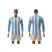 Argentina Blank Home Long Sleeves Soccer Country Jersey