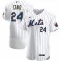 New York Mets #24 Robinson Cano Mens Nike White Home 2020 Authentic Player MLB Jersey